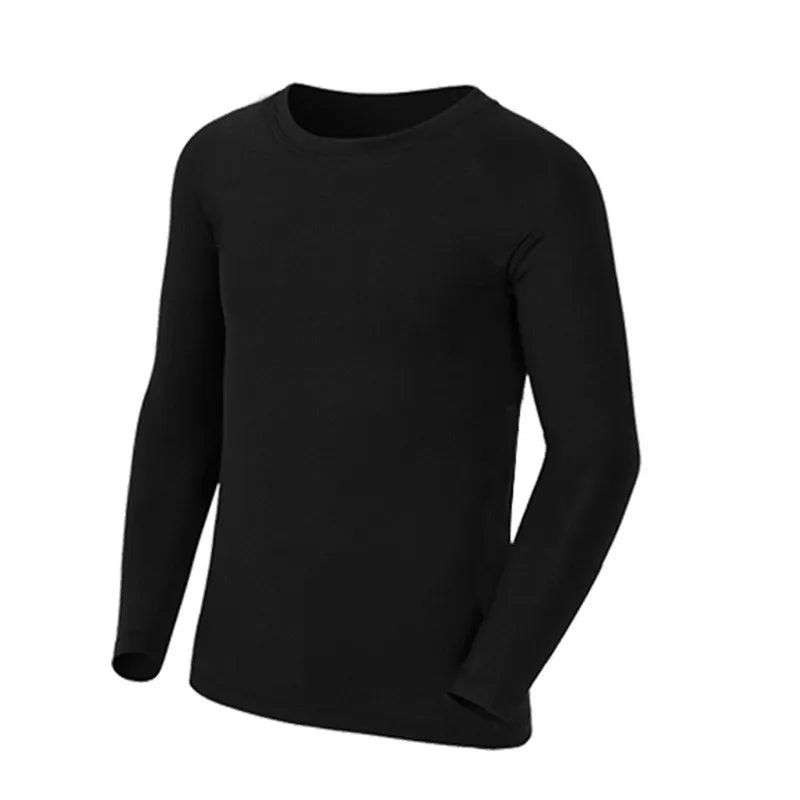 Amay Kids Children Boy Girl Running Long T Shirt Fitness Sport Basketball Football Outdoor Hiking Jogging Riding Soccer Clothes J25