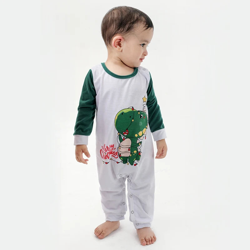 Maxy Christmas Deer Pajamas Set Cartoon Family Matching Outfits Father Mother Children Baby Sleepwear Xmas Mommy and Me Pj's Clothes