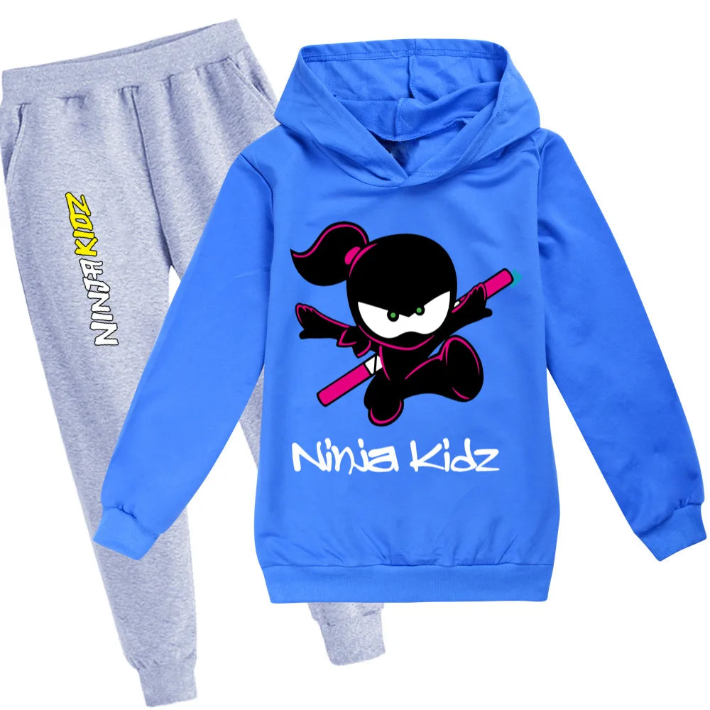 Maxy Fall Boys T Shirts Hoodies 2pcs Sets Toddler Girl Winter Clothes NINJA KIDZ Kids Christmas Clothing Fashion Children Outfits