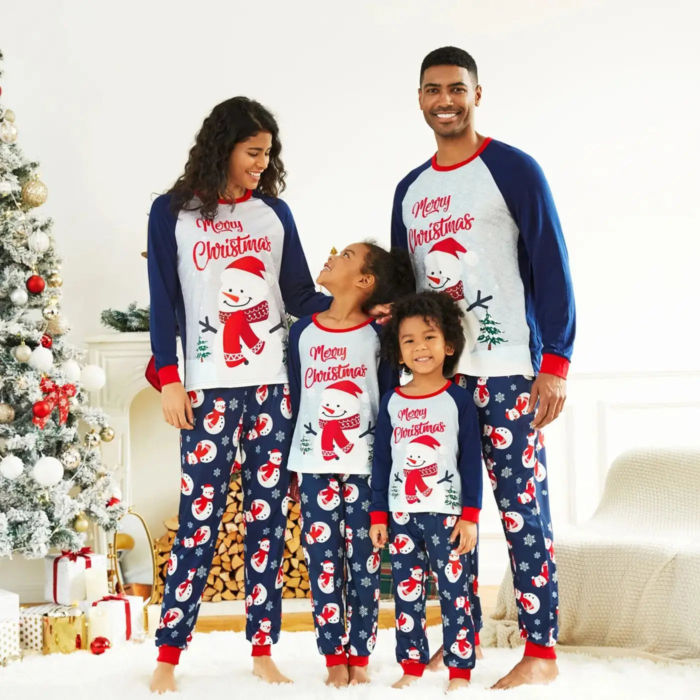 Maxy Christmas Pajamas Family Adult Father Mother Kids Baby Top Pants Matching Outfit Set Xmas Look Pyjamas Clothes