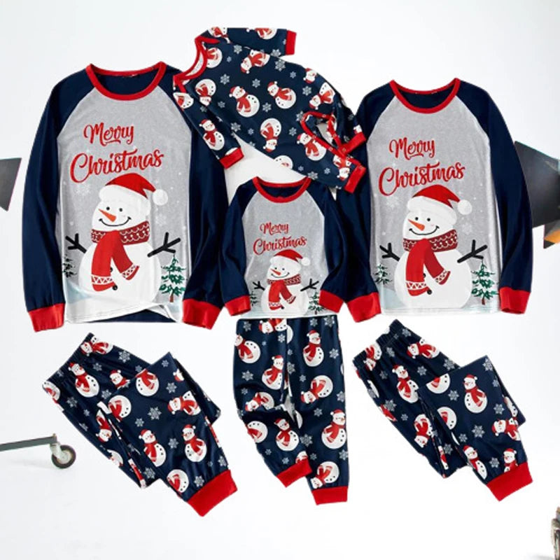 Maxy Christmas Pajamas Family Adult Father Mother Kids Baby Top Pants Matching Outfit Set Xmas Look Pyjamas Clothes