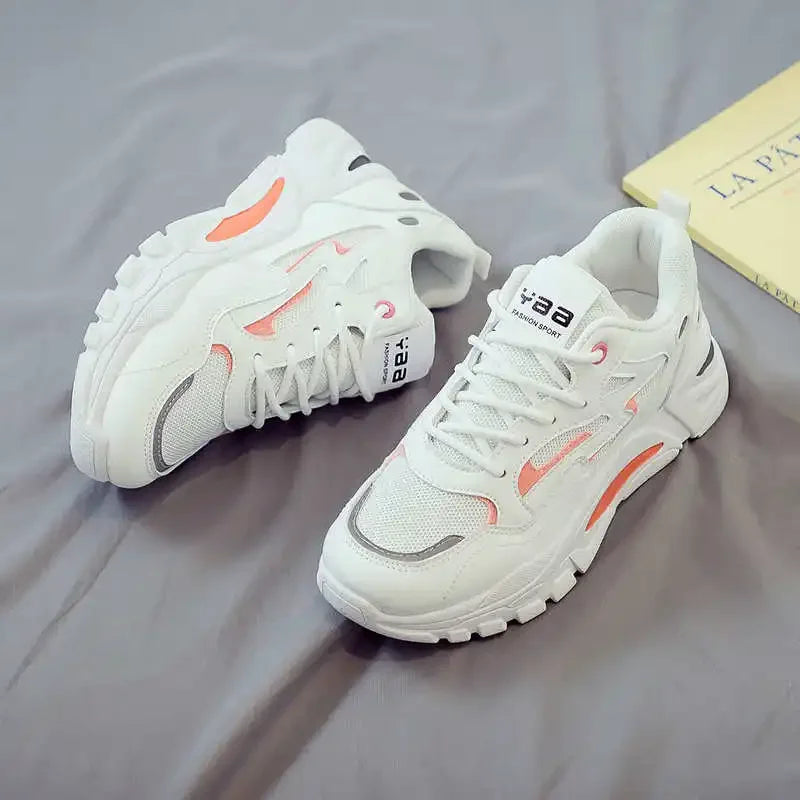 Maxy Womans Sneakers Orange Casual Cute Footwear Shoes Boot Sports Snekaers Cheapest Hand Made Runner Resale Vintage New In