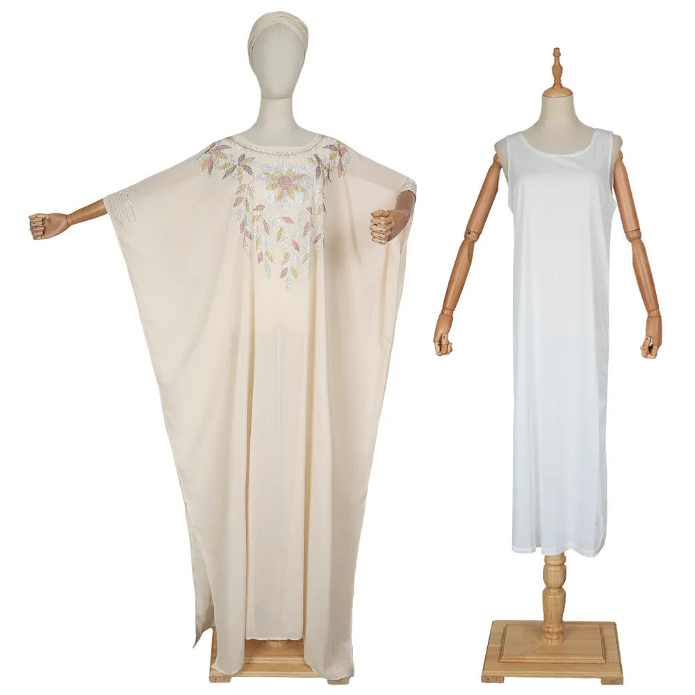 Maxy Plus Size Elegant Dresses for Women Muslim Fashion Boubou Dashiki Ankara Outfit Evening Gown Maxy Kaftan Hooded Robe