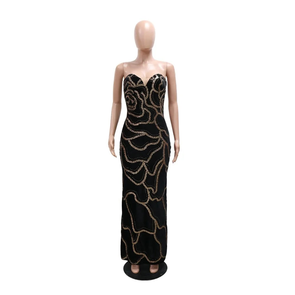 Maxy Mermaid Glittery Sequin Prom Dresses Long Plus Size Sweetheart Party Dresses for Women Vestidos Para Eventos Especiale