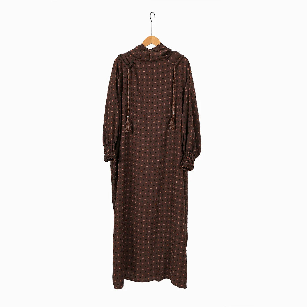 Maxy 176 * 85Cm Dubai Middle East Women's New Fashion Dress Robe Dress Hooded, Polka Dot Multicolor Cape Simple Fashion Accessories