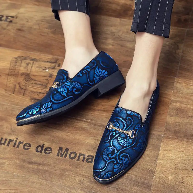 Amay Italian Leather Shoes Men Dress Loafers Brand Business Formal Shoe Slip on Mocassins Barber Wedding Party Shoe Sapato Social