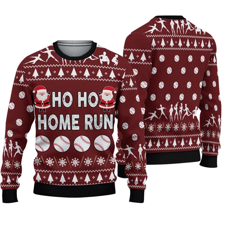 Maxy Fashion Spoof Ugly Christmas Sweater For Man Clothes Hip Hop Women Kids Men Sweatshirts Casual Pullovers Tracksuit Man Sweater