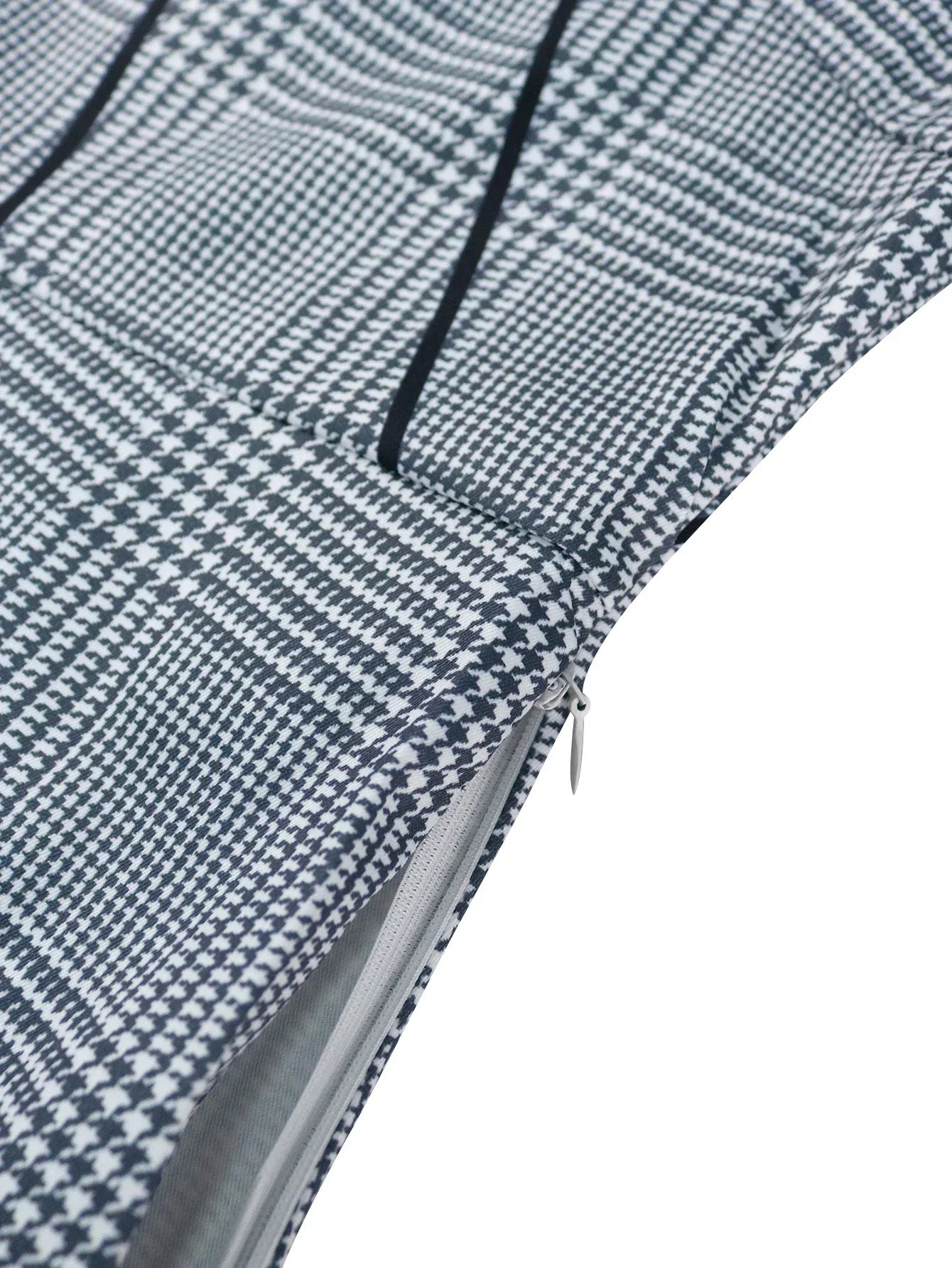 Office Women 2 Piece Sets Women Plaid Printed O Neck Long Sleeve Tops Pencil Skirts Elastic Elegant Outfits Work Lady Dress Sets