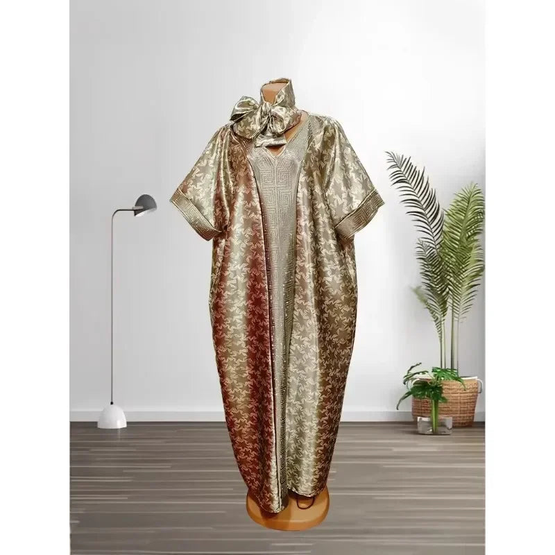 Amay Dresses for Women Evening Party Dashiki Africa Clothes Robe Plus Size Luxury Dubai Kaftan Abaya Muslim Maxy Dress