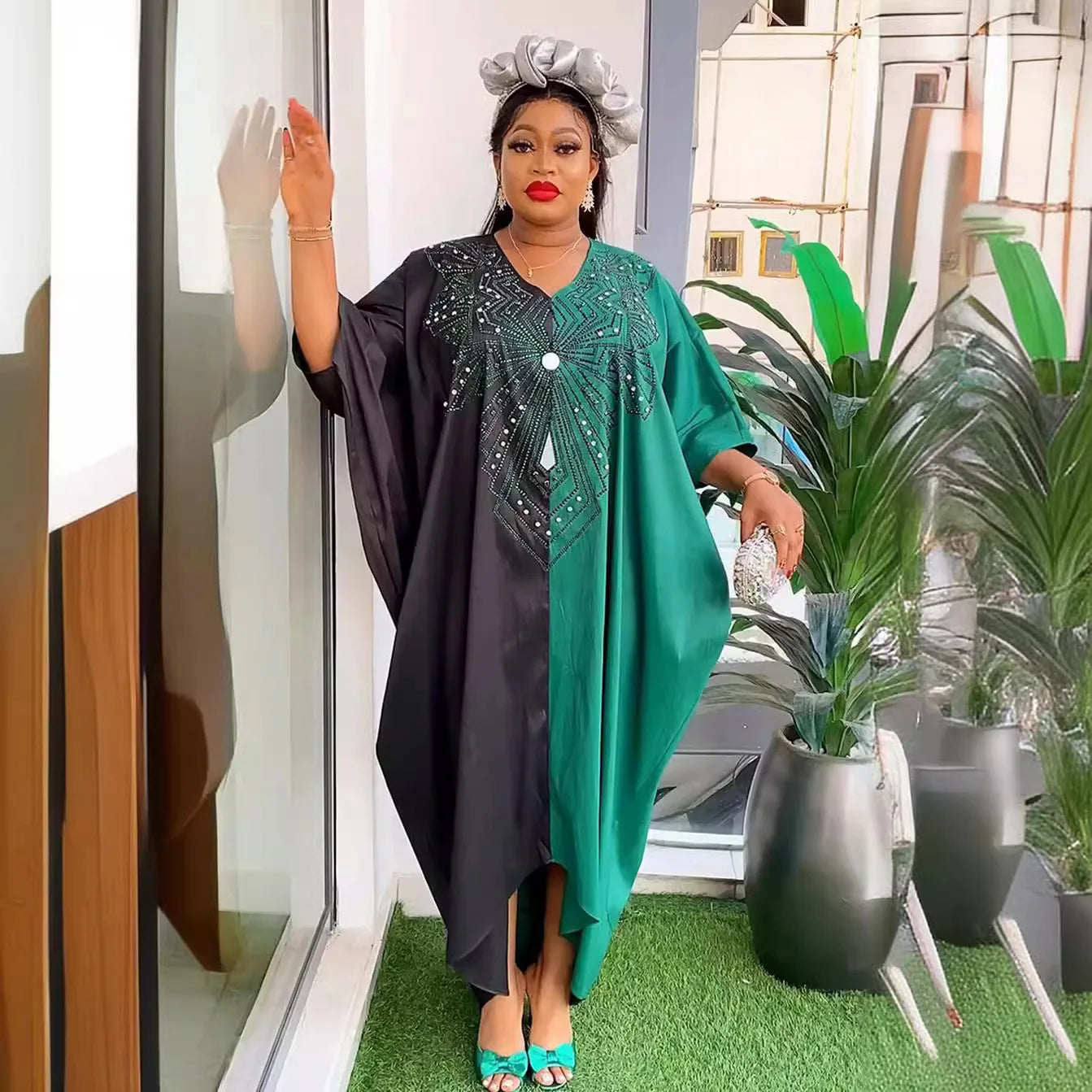 Maxy Dresses for Women Sequin Evening Gown Boubou Robe Ankara Dashiki Muslim Dress Morocco Kaftan Dubai Abaya Djellaba Caftan