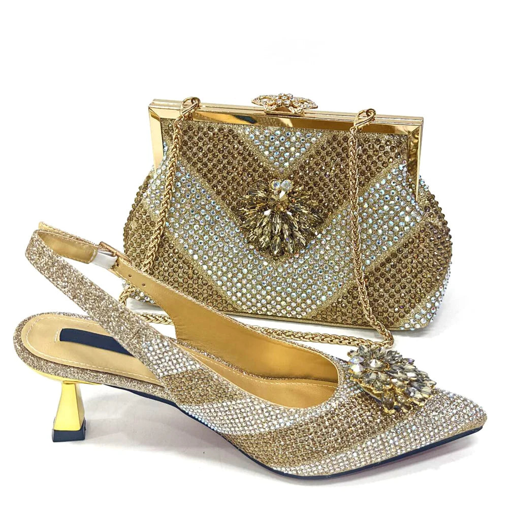 Maxy Fashion Shoes With Matching Bags For Wedding Women Shoes And Bag To Match For Parties Nigerian Shoes And Bag Set