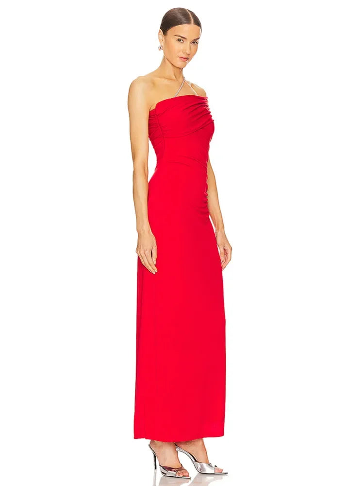 Elegant Maxy Party Dress for Women Red Black Off Shoulder A Line Long Birthday Celebrity Evening Party Gowns Gala Dress