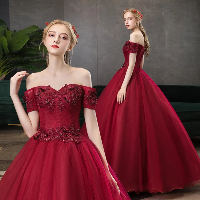 Maxy New Fashionable Strapless Vocal Art Exam, Beautiful Voice Performance, Fluffy Skirt, Stage Host, Annual Meeting, Evening Gown