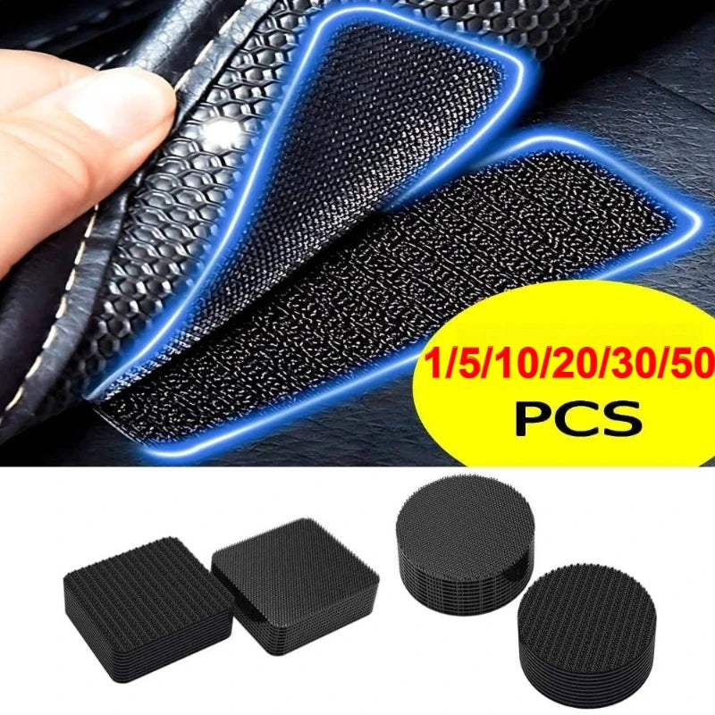 Maxy Black Adhesive Tape Household Use Touches Fastener Pad Fixed Patch Double Sided Mat Grip Strap Self-adhesive DIY Apparel