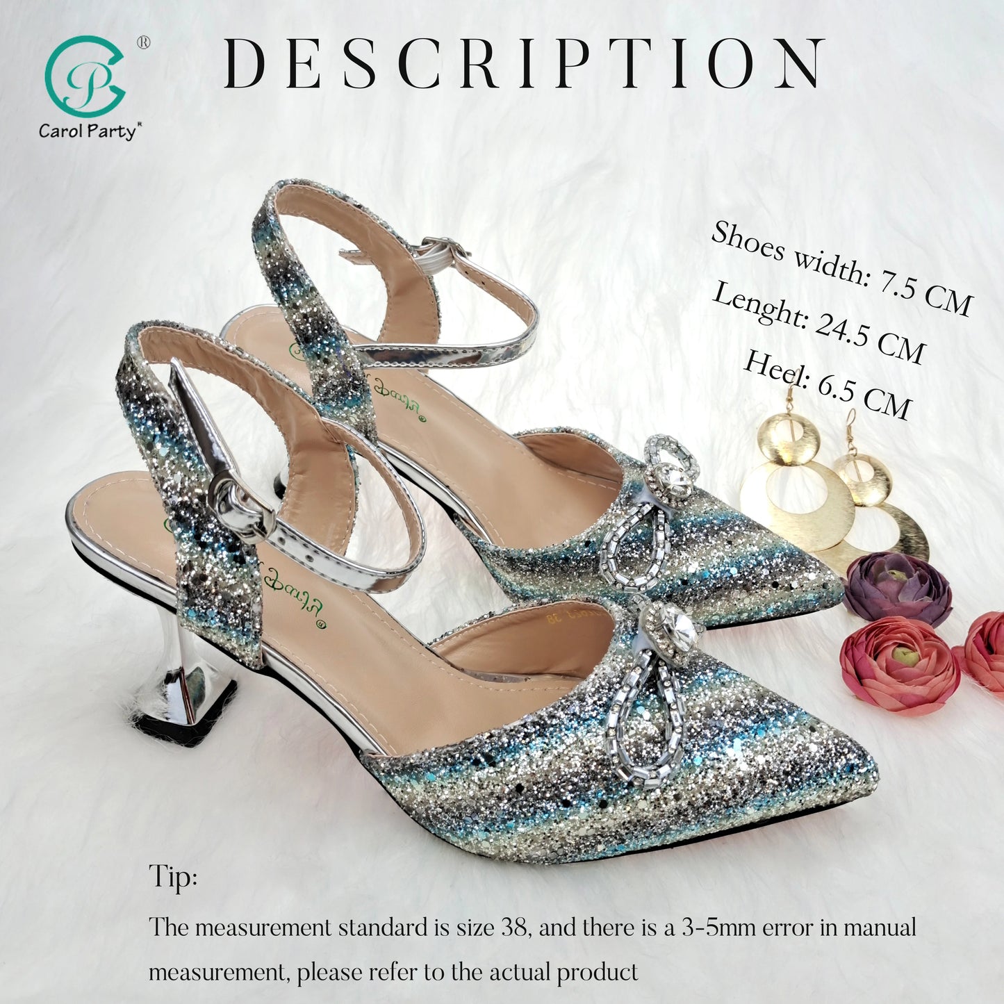 New Arrival Special Style Italian Design African Women Shoes and Bag Set Nigeria Ladies Shoes and Bag in Blue Color