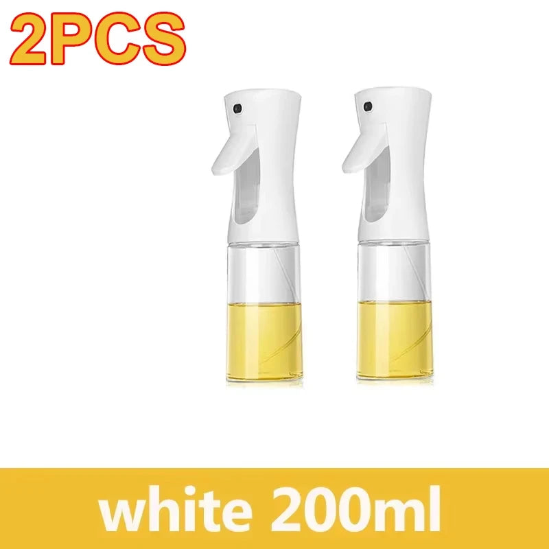 Maxy 200/300/500ml Oil Spray Bottle BBQ Cooking Olive Oil Sprayer Plastic Baking Oil Spray Empty Bottle Vinegar Bottle Or  Oil brush