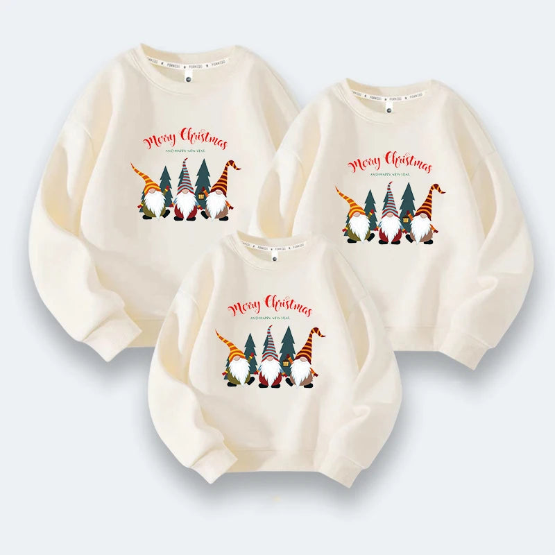 Christmas Family Sweaters Merry Xmas Jersey Mother Father Daughter Son Matching Outfit Women Men Sweatshirt Kids Boy Girl Jumper