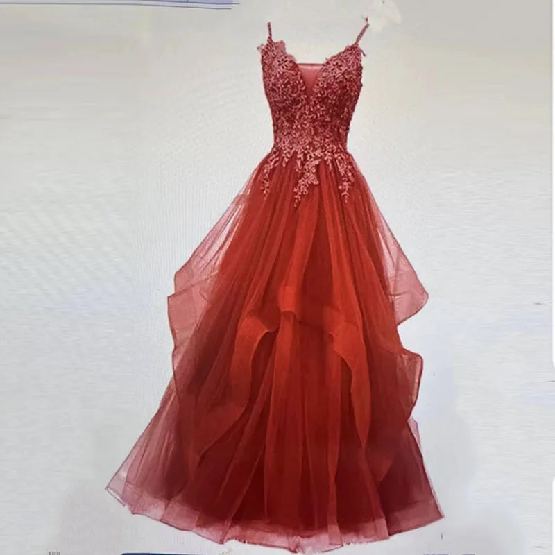 Maxy Elegant Club Banquet Purple Strap Dress Vocal Art Exam Senxi Colorful Silk Fairy Air Silk Dress Hosting Evening Dress