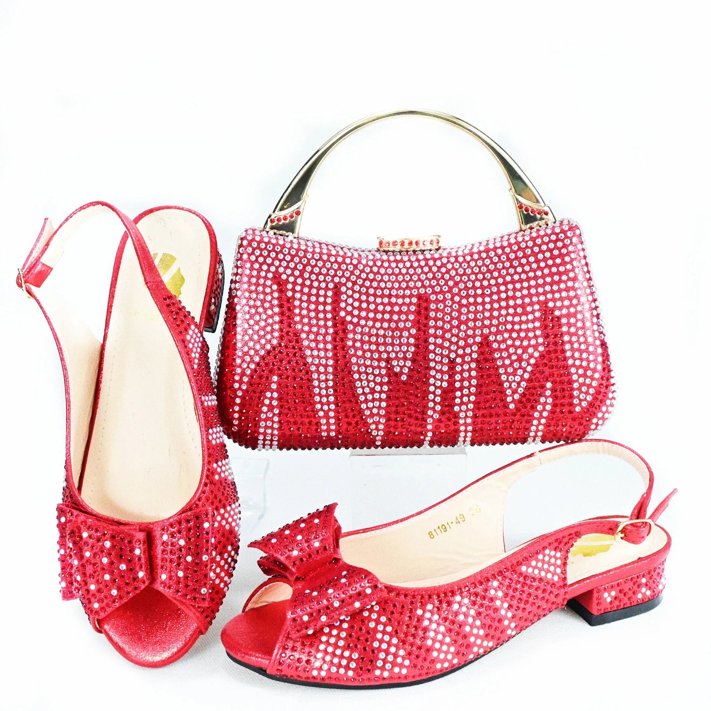 Momsey Shoes And Bag Matching Set with Blue Hot Selling Women Shoes and Bag Set