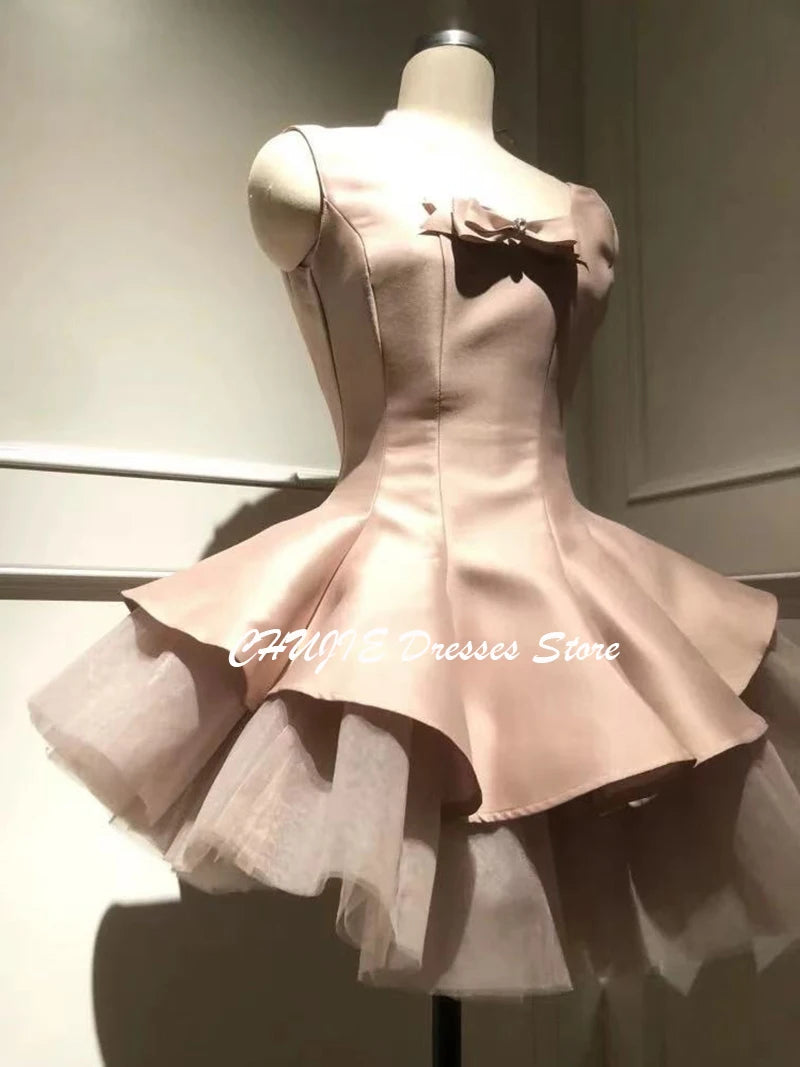 Maxy Dusty Pink Cocktail Dresses for Women A Line Princess  Wedding Party Gowns Homecoming Dress