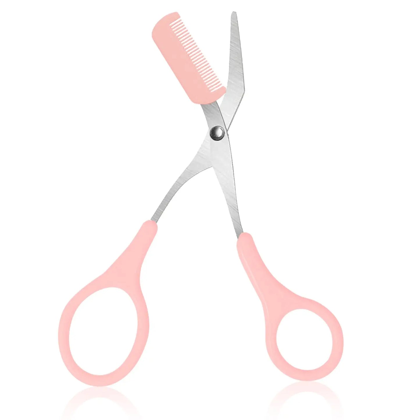 Maxy Eyebrow Razor Scissor Stainless Steel Safe Anti-scratch Trimmer for Beginners Crescent Sharp Beauty Tool Multi-color