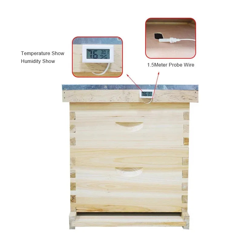 Maxy Thermometer Hygrometer Reptile Pet Incubation Breeding Turtle Gecko Hermit Crab Electronic Thermometer High Precision Parrot
