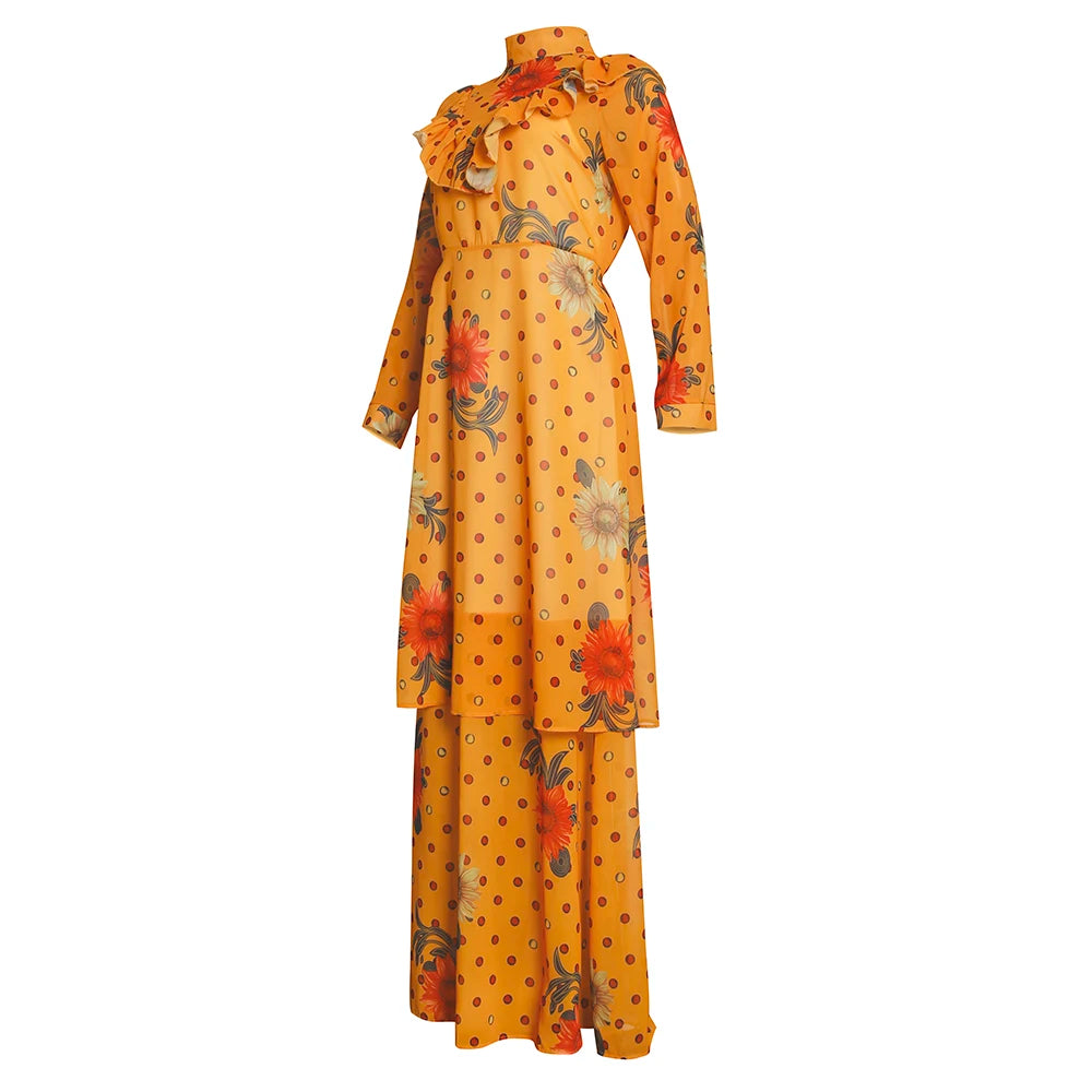 Maxy Two-Piece African Dress For Women Wedding Birthday Party Dresses Dashiki Long Maxy Turkey Outfits Plus Size Ladies Clothing