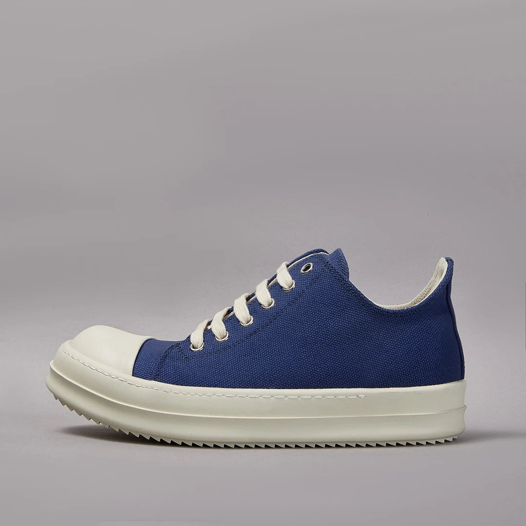 Maxy Ricks Luxury Design Canvas Blue Casual Shoes for Women Owens Causal Shoes for Men Owens Women Low-top Flat Sneakers Men Sneakers
