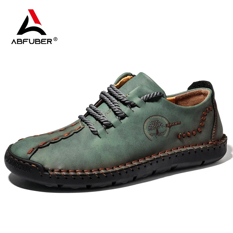Visco Handmade Leather Casual Men Shoes Design Sneakers Men Comfortable Leather Shoes Men Loafers Hot Sale Moccasins Driving Shoe