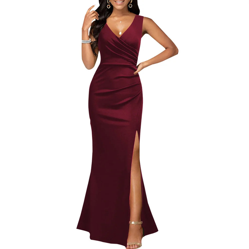 Babs side slit ball gowns elegant night dresses for women evening dresses maxy party dress ladies dress