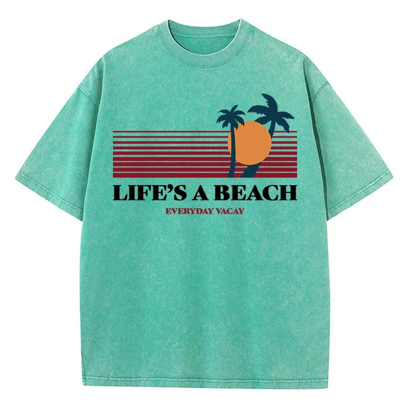 Macy Life'S A Bea Evertday Vacay Printed T Shirts Femme Chic S-Xxxl T-Shirts Design Casual Tee Shirt Senior Street Short Sleeve