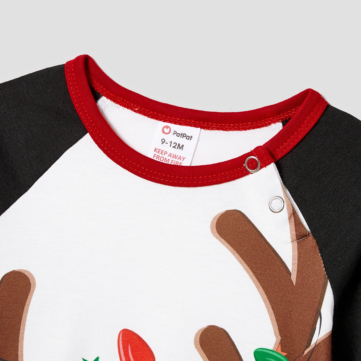 PatPat Christmas Reindeer Print Family Matching Pajamas Sets (Flame Resistant)