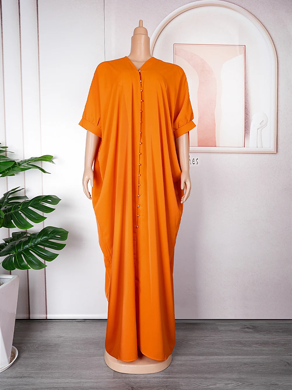 Maxy Plus Size Party Dresses for Women New Dubai Kaftan Muslim Chiffon Maxy Long Dress Dashiki Ankara Outfits Gown