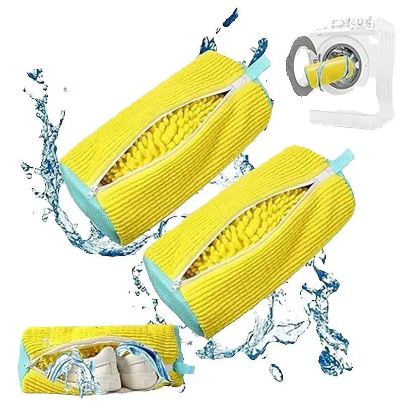 Maxy Durable Shoe Washing Machine Bag or brush for All Shoe Types,Ideal for Sneakers and Casual Shoes,Laundry Wash Bag