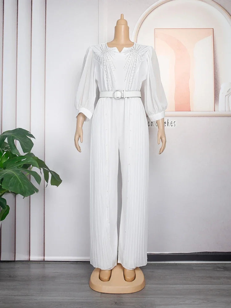 Maxy 2 Piece Set Africa Clothes 2024 African New Dashiki Fashion Suit Top and Trousers Pants Suits Party Plus Size For Lady