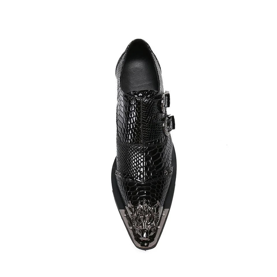 Visco Italian Classic Men's Oxford Dress Shoes Genuine Leather Lace-up Plain Toe Burgundy Black Business Wedding Formal Shoes for Men