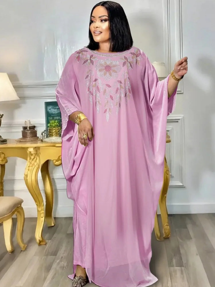 Maxy Plus Size Elegant Dresses for Women Muslim Fashion Boubou Dashiki Ankara Outfit Evening Gown Maxy Kaftan Hooded Robe