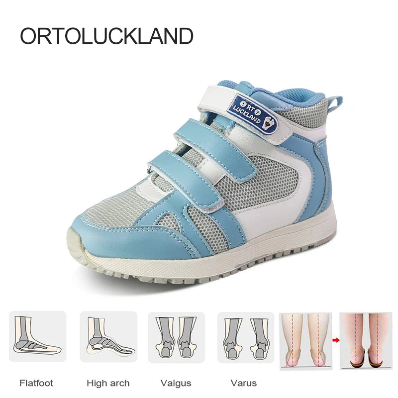 Maxy Rockland Kid Girls Shoes Baby Toddler Boys Sneakers Luxury Brands Blue Pink Mesh Leather Orthopedic Boots For Children