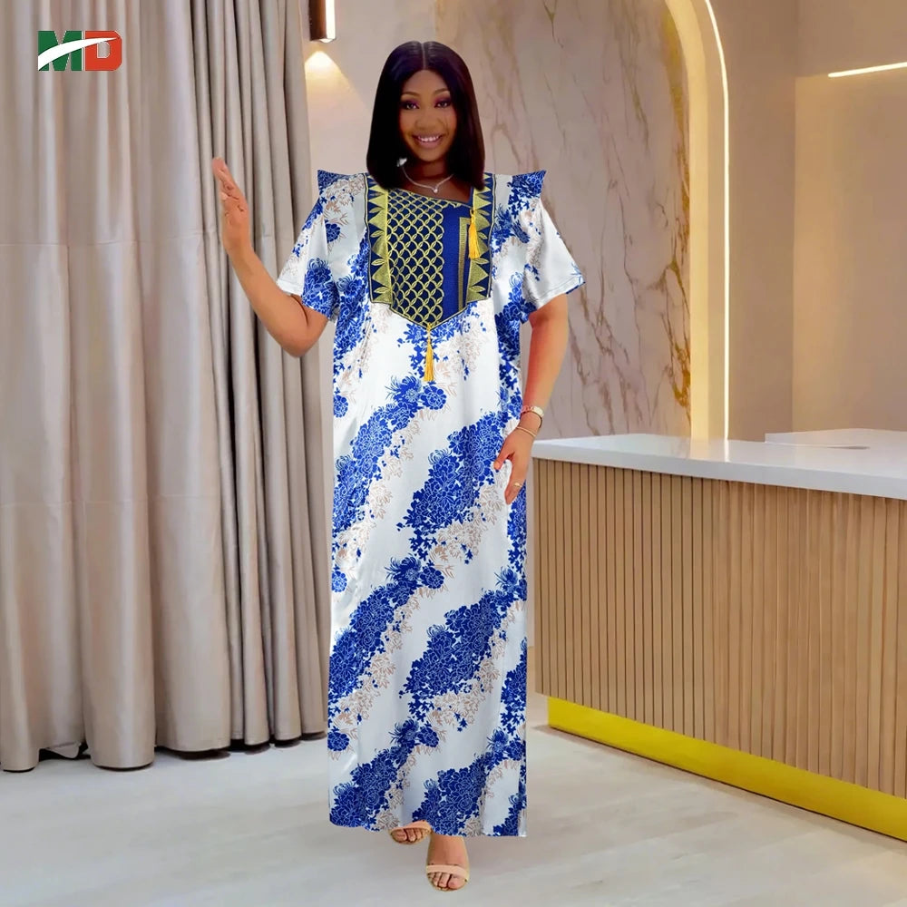 Maxy MD Abayas African Muslim Robe For Women Dubai Luxury Fashion Dress Evening Party Dresses Femme Boubou Djellaba Kaftan Wear