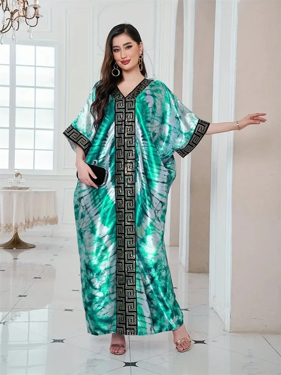Customized Abayas For Women Dubai Luxury African Muslim Fashion Caftan Marocain Evening Party Dresses Boubou Robe Djellaba Femme