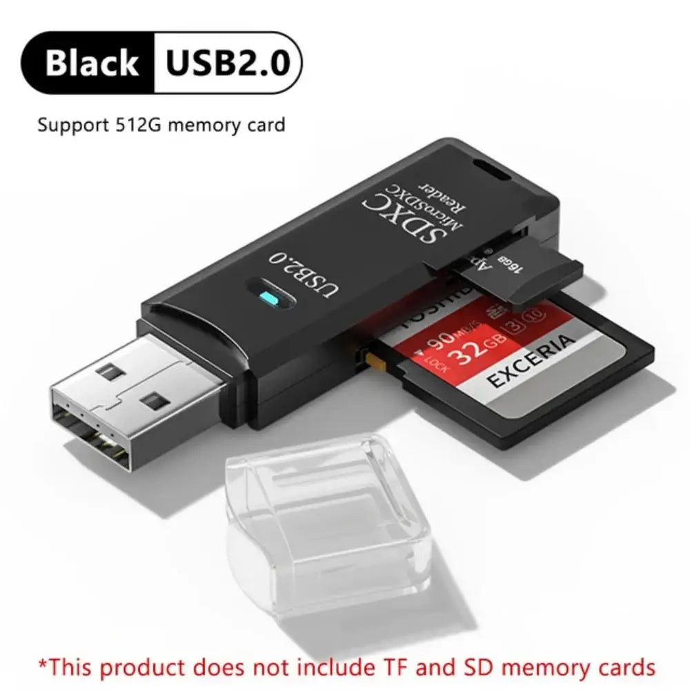 Maxy 2-in-1 Multi Functional USB 3.0 Card ReaderMicro SD TFMemoryCardReaderUSBFlashDrive CardreaderAdapter For PCLaptops Accessories