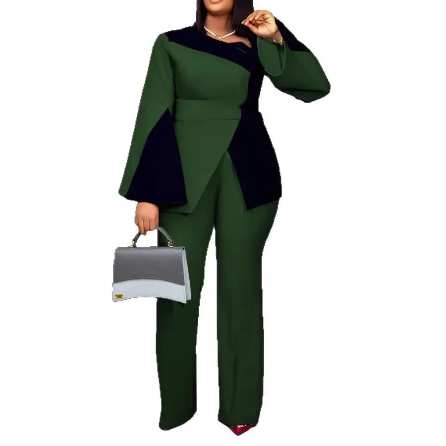 Maxy 2 Piece Women Sets New Arrival Spring Autumn Matching Sets Two Pieces Sets Top Pants Suits Outfits Clothing