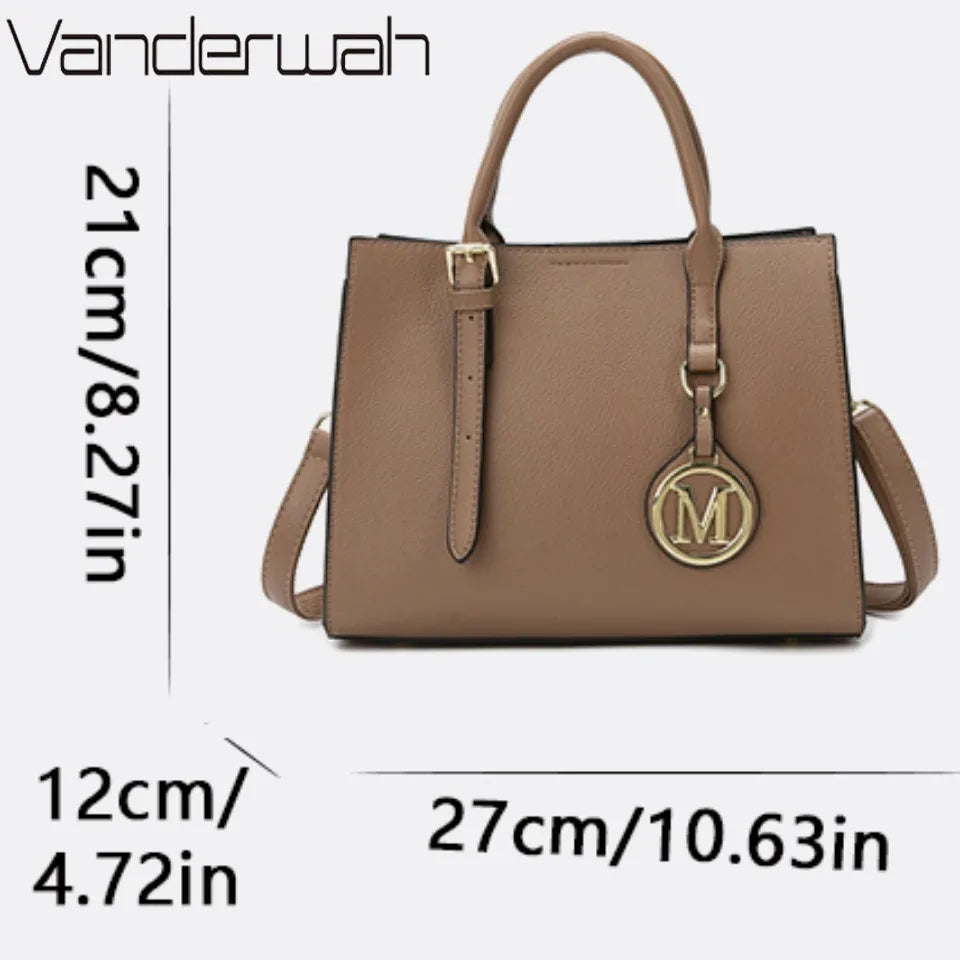Maxy 3 Piece Or 1 Set Casual Tote Vintage Ladies Handbag PU Leather Luxury Handbags Women Designer Bags for Women Sac A Main Femme