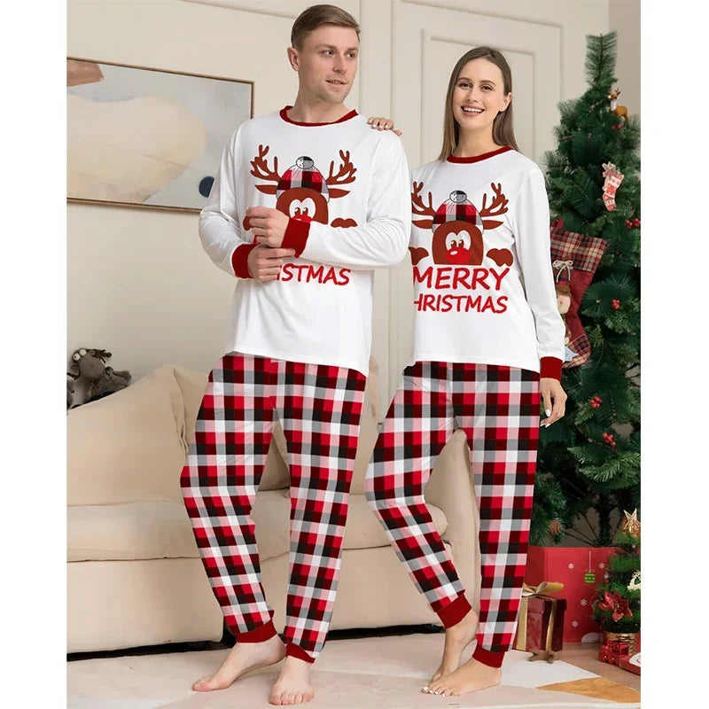 Father Mother Kids Max Clothes Pajamas Fashion Family Christmas Xmas Matching Pajamas Set Mom Daughter Son Sleepwear Look Outfits