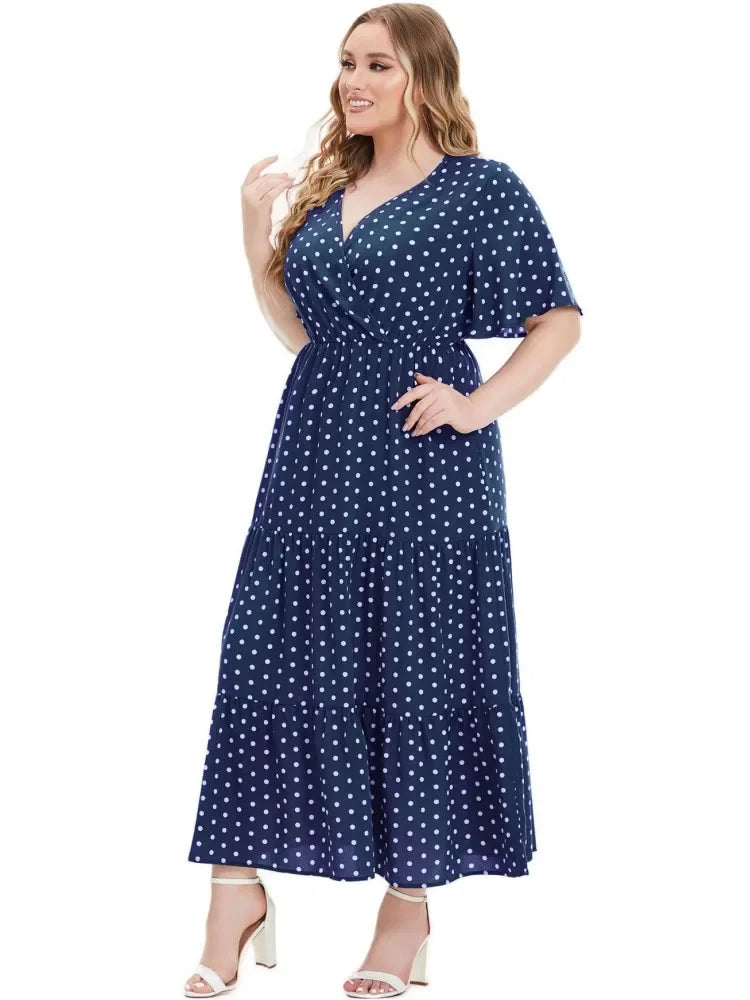Maxy New Party 4XL 5XL Plus Size Dresses For Women Dashiki Ankara Evening Gown Elegant Turkey Outfit Robe Africa Clothes