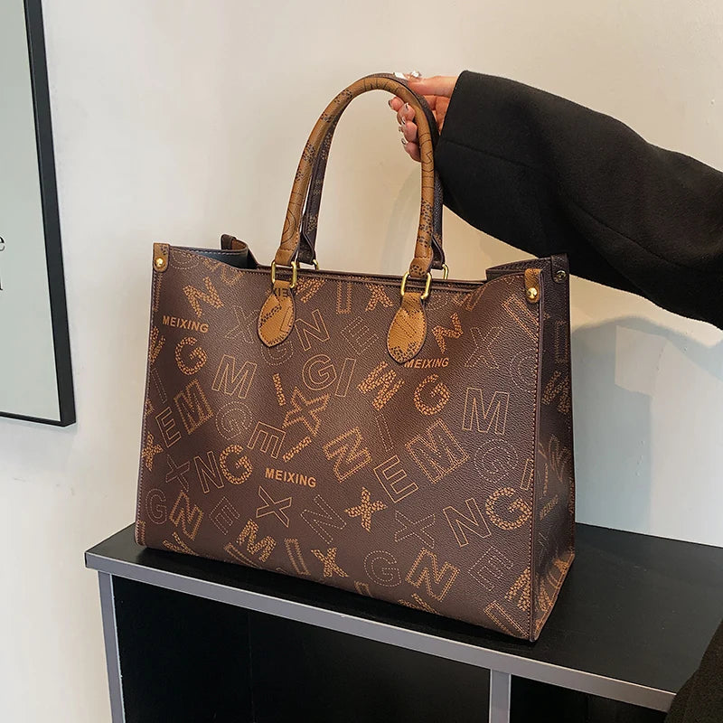 Maxy Big Size handbags For Women Large Tote High-Capacity Leather Purses And Handbag Designer 2023 Monogram Lady Office Work Handbag
