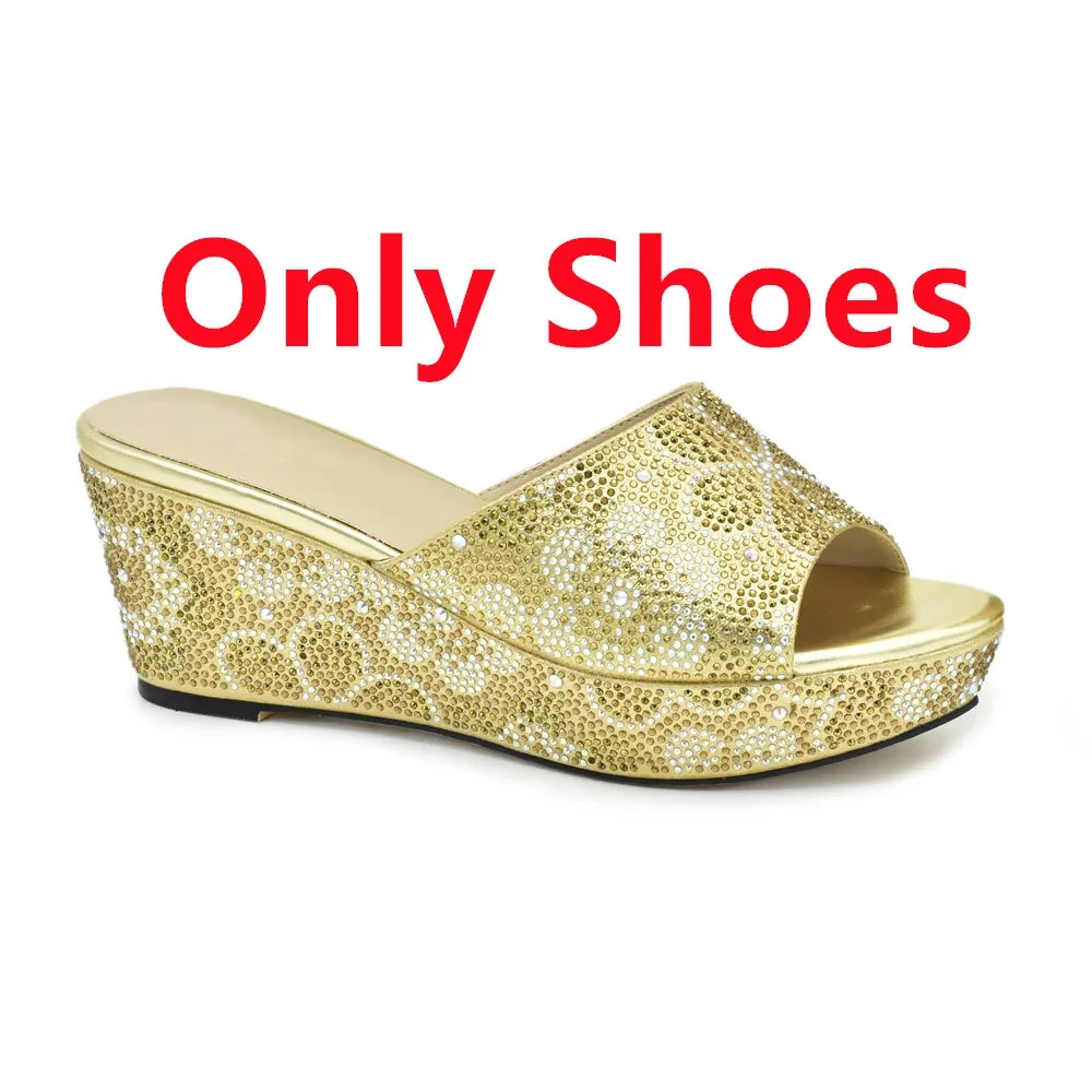Maxy New Arrival High Quality Women Shoes and Bags To Match Set Italy Shoes and Matching Purse for Women Party Summer Shoes Big Size