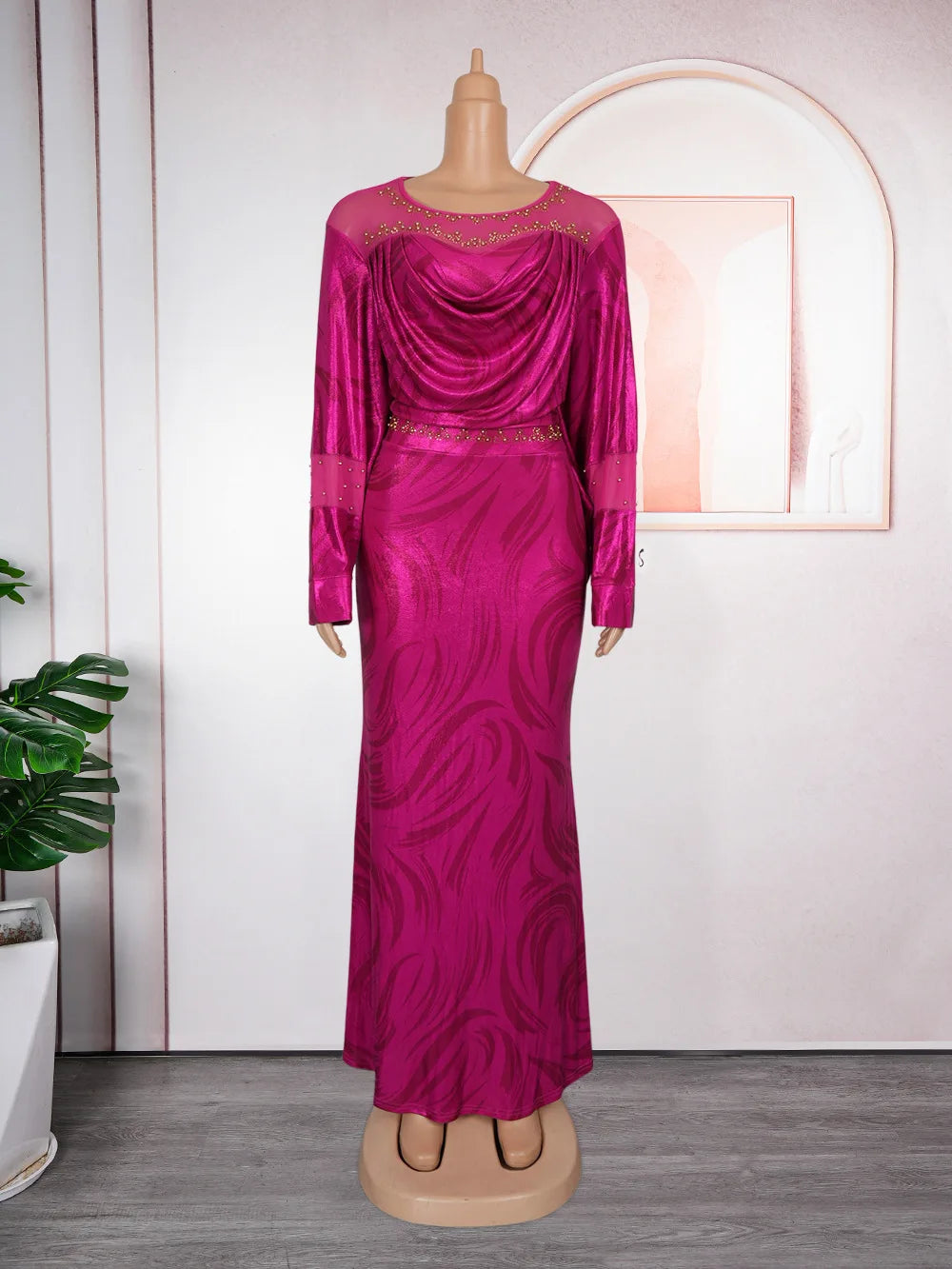 Maxy Party Dresses for Women New Fashion Dashiki Ankara Wedding Evening Gown Elegant Turkey Muslim Maxy Dress