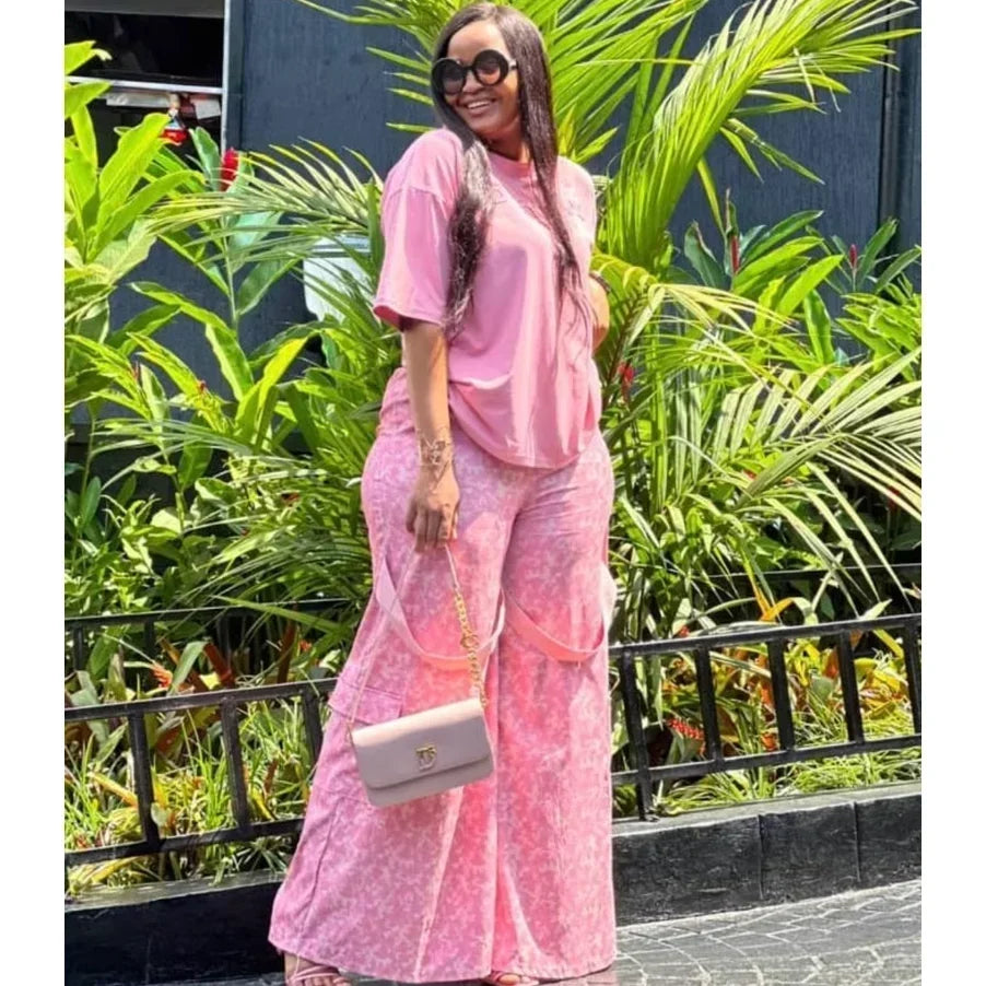 Amay 2 Piece Women Sets Dashiki New Arrival Summer Autumn Matching Sets Two Pieces Sets Top Pants Suits Outfits Clothing