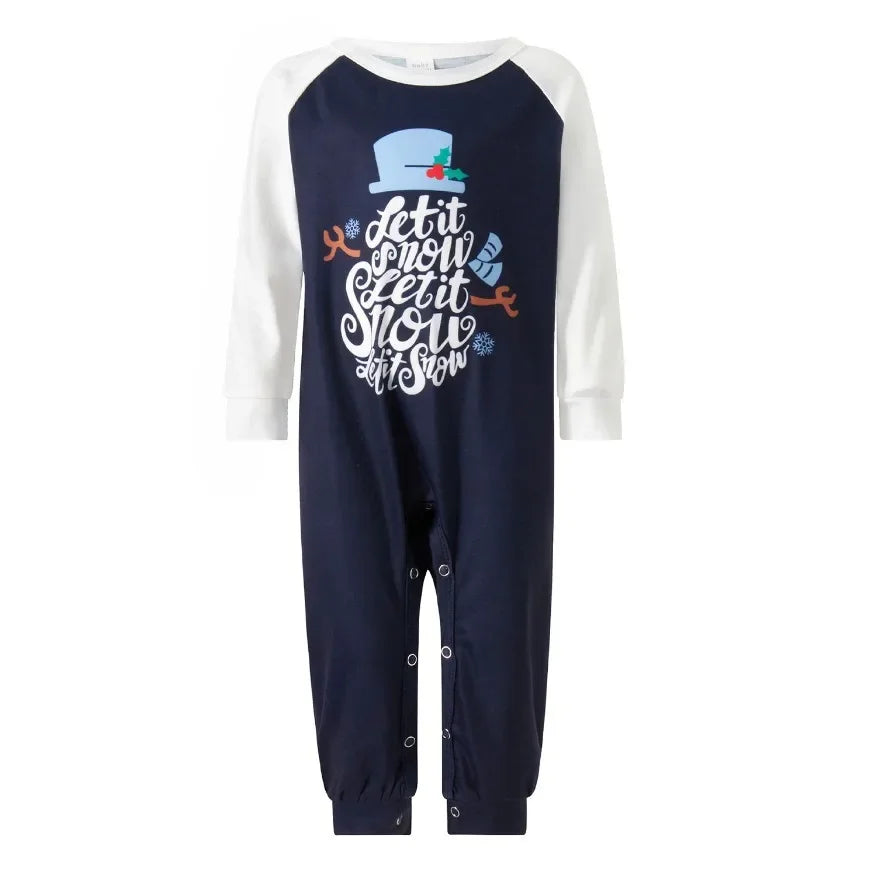 Letter Print Christmas Family Pajamas Set Mother Father Kids Matching Outfits Cute Soft 2 Pcs Suit Baby&Dog Romper Pjs Xmas